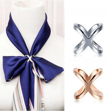 将图片加载到图库查看器，Fashion Retro Hollow Owl Tube Scarf Buckle Brooches Crystal Scarf Brooch Cross Wedding Brooch Women's Gifts Wholesale Jewelry
