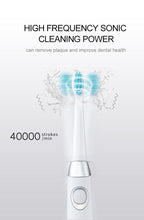 Load image into Gallery viewer, Sonic Electric Toothbrush For Adults And Kids Brush Heads Travel Case Included and Folding Cup 5 Modes USB Rechargeable Bulid in 2 Mins Timer 40000 VPM M10 Smart Ultrasonic Teethbrush Travel Case Oral Care Brush 8 Teeth Heads
