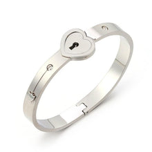 Load image into Gallery viewer, Fashion Concentric Lock Key Titanium Steel Stainless Steel Luxury Jewelry Bracelet and Necklace Couple Sets For Women

