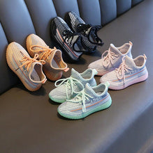 将图片加载到图库查看器，Boys Girls Fashion Sneakers Baby/Toddler/Little Kids Leather Trainers Children School Sport Shoes Soft Running Shoes
