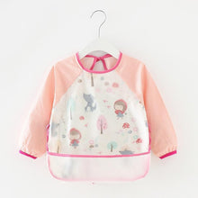 将图片加载到图库查看器，Modern Luxury NEW Baby Cute Cartoon Waterproof Long Sleeve Apron Baby  Feeding Bib for Children Baby and Kids

