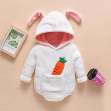 将图片加载到图库查看器，Luxury Modern Newborn Baby Boy/Girl Clothes Long Sleeve Hoddies Bear Zipper Baby Romper Clothes Autumn Winter Season For Kids and Baby
