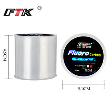 Load image into Gallery viewer, 120M Fluorocarbon Coating Fishing Line 0.20mm-0.60mm 7.15LB-45LB Carbon Fiber Leader Line Fishing Lure Wire Sinking Line Japan
