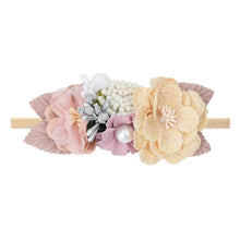 Load image into Gallery viewer, Handmade Luxury Pearl Baby Headbands Bundle Nylon Elastic  Newborn Hair Accessories for Girls Kids
