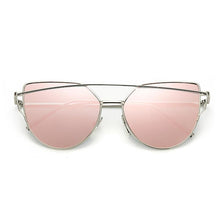 Load image into Gallery viewer, NEW  Stevvex Designer Cat eye Sunglasses For Women and Ladies in Vintage Metal Reflective Glasse Mirror Retro Oculos De Sol Gafas Style With UV 400 Protection
