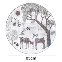 Load image into Gallery viewer, Home Nordic Forest Animals Print Baby Toddler Soft Cotton Grid Crawling Play Climbing Mat Carpet For Kids
