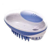Load image into Gallery viewer, Pet Dog Cat Bath Brush 2-in-1 Pet  Massage Comb Soft Silicone Pet Shower Hair Grooming Comb Dog Cleaning Tool Pet Supplies Pet Brush Bath Massage Brush Shampoo Dispenser for Pet
