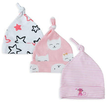 将图片加载到图库查看器，Printed Baby Hats &amp; Caps For Newborn Baby Accessories In Elegant Modern Design Set Of 3PCS For Baby Kids
