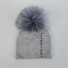 将图片加载到图库查看器，Newborn Kids Cotton Hats Cap With Pom Children's Hat Boy Accessories Toddler Caps
