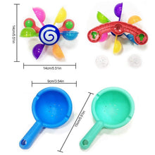 Load image into Gallery viewer, Baby Bath Toys Kids Bathroom Bathtub Bathing Toy Scoop Water Windmill Waterwheel Kids fun
