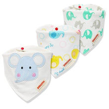 将图片加载到图库查看器，Cartoon Cotton Newborn Baby Boys and Girls Bibs Baby Towel Scarf Children Cravat Infant Kids Scarf
