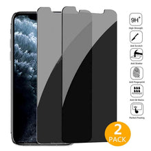 Load image into Gallery viewer, 2Pcs Private Tempered Glass for iPhone 13 12 11 Pro Max 12Mini XS XR SE2020 Anti-Spy Screen Protectors for iPhone 8 7 6 Plus 9H Tempered Glass Film Touch Sensitive Scratchproof Screen Protector
