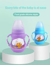 将图片加载到图库查看器，Infant Food Silicone Glass Feeding Bottle For Baby Feeding Bottle Children Drink Water to Feed Glass For Baby
