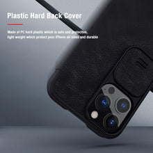 Load image into Gallery viewer, Super Hard Back Soft Shock Absorb Cover for iPhone 13 Pro Max Case Slide Camera Business Black Elegant Back Cover for iPhone 13 Mini 13 Pro Max Case

