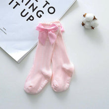 Load image into Gallery viewer, Luxury Modern One Pairs New Kids Socks Toddlers Girls 3D Bow knot Knee Lengths Soft Cotton Baby Socks For Kids
