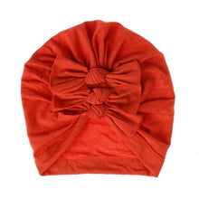 Load image into Gallery viewer, Modern Handamde Toddler Baby Boys&amp; Girls Turban Head Wrap Beanie Cotton Hat Solid Cap Headband For Kids
