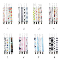 将图片加载到图库查看器，4PCS/SET Infant Pacifier Clips Holder Clip Nursing Teether Clip Nipple Holder Baby Pacifier Clip Soother Holder for Pacifier for Kids and Baby
