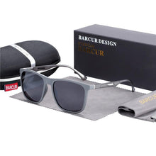Load image into Gallery viewer, Square High Quality Titanium  Sunglasses for Men Polarized Sunglasses With Mirror Gradient Glasses Titanium  TR90 Frame Oculos De Sol gafas and UV400 Protection
