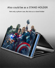 Load image into Gallery viewer, Smart Flip Phone Case For iPhone X XR XS 5 5S SE 7 8 6 6S Plus 11 12 13 Mini Pro Max 2020 Mirror Window Standing Holder Cover  Mirror Screen Smart Plating Case 360 Full Body Ultra Thin Intelligent Protective Case
