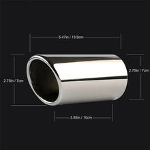 Load image into Gallery viewer, DSYCAR 1pair Chrome Plating Stainless Steel Car Exhaust Muffler Tip Pipes Covers ,universal car accessories
