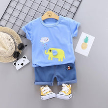 Load image into Gallery viewer, Fashion Infant  Clothing Set for Boys and Girls Cute Summer Casual Clothes Set  Top+Shorts Kids Clothes Summer Edition T shirt and Pants Set
