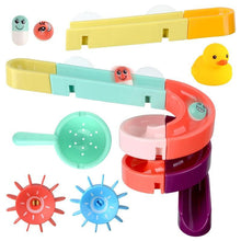 Load image into Gallery viewer, Baby Bath Toys Wall Suction Cup Marble Race Run Track Bathroom Bathtub Kids Play Water Games Toy Set for Children
