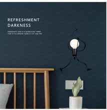 Load image into Gallery viewer, Industrial Metal Pendant Light, Creative Cartoon Ceiling Light Fixture, Indoor Hanging Lamp, Modern Minimalist Lamps for Bedrooms Loft Study Restaurant Entryway Foyer, E27 Great decoration for Bedroom and Kids Room
