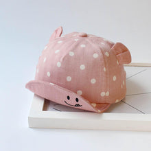 Load image into Gallery viewer, Modern Children Cute Sun Hat Polka Dot Baby Hat Girl Boy Sun Hat With Ears Baseball Cap For Boys Kids

