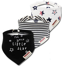 将图片加载到图库查看器，Cartoon Cotton Newborn Baby Boys and Girls Bibs Baby Towel Scarf Children Cravat Infant Kids Scarf
