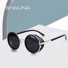 Load image into Gallery viewer, SHAUNA Vintage Women Steampunk Retro Coating Men Round Sunglasses Brand Designer Punk Sun Glasses UV400
