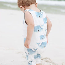 Load image into Gallery viewer, Newborn Baby Summer Clothing Sleeveless Whales Print Romper Jumpsuit Sun suit Playsuits For Boys
