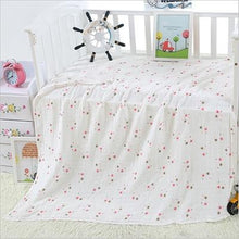 Load image into Gallery viewer, Muslin 100% Cotton Baby Swaddles Soft Newborn Blankets Bath Gauze Infant Wrap Sleep sack Stroller .

