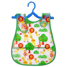 将图片加载到图库查看器，Modern Interesting Cartoon Adjustable Baby Bibs Waterproof Lunch Feeding Bibs Baby Cartoon Feeding Cloth Children Bib For Kids
