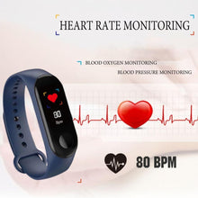 Load image into Gallery viewer, Proffesional Smart Sport Watch With  Band Blood Pressure Monitor and Bracelet M3Plus Wristband for Men and Women In Modern Design
