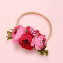 将图片加载到图库查看器，Modern Fashion Floral Headband Newborn Baby Elastic Hairbands Pearl Fresh Style Bow Knot For Girls
