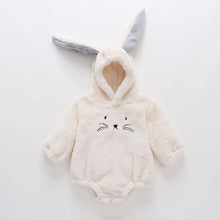 将图片加载到图库查看器，Luxury Modern Newborn Baby Boy/Girl Clothes Long Sleeve Hoddies Bear Zipper Baby Romper Clothes Autumn Winter Season For Kids and Baby
