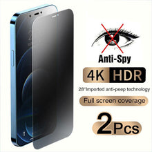 Load image into Gallery viewer, Full Cover Anti-Spy Screen Protector For iPhone 11 12 13 PRO MAX Privacy Glass For iPhone 14 Pro 8 Plus XS Max XR Tempered Glass Anti-Spy  Privacy Screen Protector for iPhone
