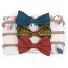 将图片加载到图库查看器，Cute Bow Baby Headband for Girl Nylon Head Bands Turban Newborn Headbands Hairbands for Kids Baby Hair Accessories For Baby

