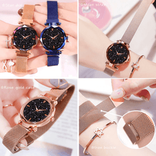 Load image into Gallery viewer, New Luxury Women Watches Ladies Watch Starry Sky Magnetic Waterproof Female Wristwatch For Women and Girls
