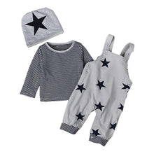 Load image into Gallery viewer, Romper Set Fashion Cartoon Bodysuit Hat and Pant  Clothing Set Cute Animal Newborn Baby Clothes Pajamas

