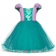 Load image into Gallery viewer, Luxury Modern Fancy Princess Dress for Girls in Purple Elegant color for Halloween Cosplay Costumes FOr Birthday and Wedding Parties
