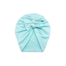 Load image into Gallery viewer, Luxury Modern Baby Headband Hat Bowknot Print Cotton Stretchy Turban Headband Infant Head Wrap Beanie Hat  For Babies and Kids
