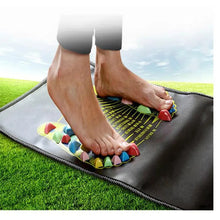 将图片加载到图库查看器，Reflexology Walk Stone Road Foot Massage Mat Acupressure Relax Massage Pad Foot Spa Leg Pain Relief Healthcare Walk Massager Mat
