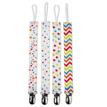将图片加载到图库查看器，4PCS/SET Infant Pacifier Clips Holder Clip Nursing Teether Clip Nipple Holder Baby Pacifier Clip Soother Holder for Pacifier for Kids and Baby
