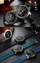 将图片加载到图库查看器，Modern Full Round Touch Display Smart Watch for Men In Business Luxury Style With IP68 Waterproof Protection and Heart Rate Blood Pressure Monitor 5 Days Standby Smartwatch
