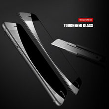 Load image into Gallery viewer, 9D Full Cover Tempered Glass For iPhone 8 7 6 6S Plus 5 5S SE 2020 Screen Protector On iPhone 11 Pro XS Max X XR Protective Film Tempered Glass Screen Protector with Curved Edge Frame Screen Protector
