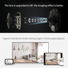 将图片加载到图库查看器，Xiaomi Mijia 1296P Ultra HD 2K Smart IP Camera WiFi Pan-tilt 360° Video Webcam Baby Security Monitor Night Vision For MiHome APP
