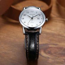将图片加载到图库查看器，Top Julius Women's Watch Japan Quartz Hours Auto Date Fine Fashion Woman Clock Real Leather Strap Girl's Retro Birthday Gift Box
