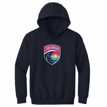 将图片加载到图库查看器，San Diego Wave FC Vintage Primary Logo WHT
