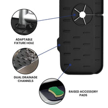 Load image into Gallery viewer, Silicone Kitchen Sink Faucet Splash Guard and Drip Catcher Tray
